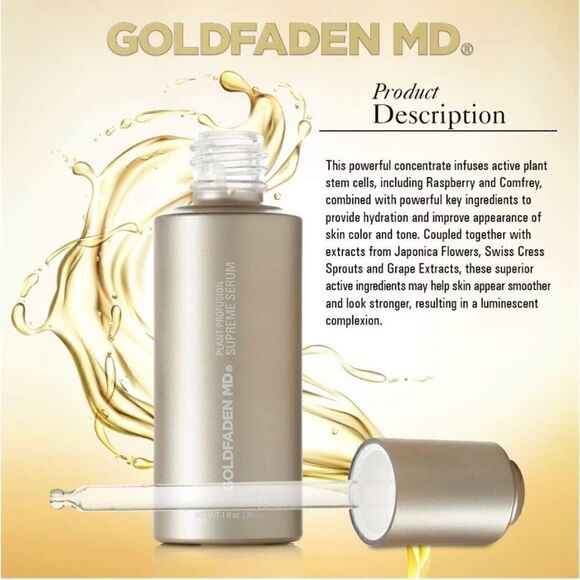 NIB GOLDFADEN MD Plant Profusion Supreme Serum, NET WT 1 ﬂ oz / 30 mL, Full Size - Picture 6 of 11